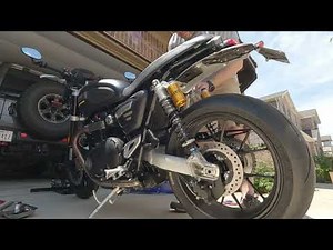Installing Ohlins shocks on 2022 Speed Twin