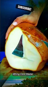 "Unbelievable King Coconut Cutting Technique! 🌴 #Shorts #Viral