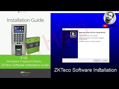 How to setup ZKTeco F18 Time Attendance Management software || Install ZKTeco finger print software