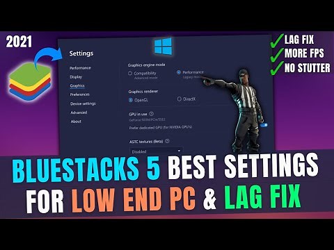 Bluestacks 5 Best Settings for Low end PC (New) | Bluestacks 5 Lag Fix | PUBG | Free Fire | 2025