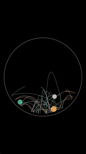 Procedural Zen #252: Turmoil to Unity | Many Jumping Circles ASMR #animation #asmr #bounce #clack