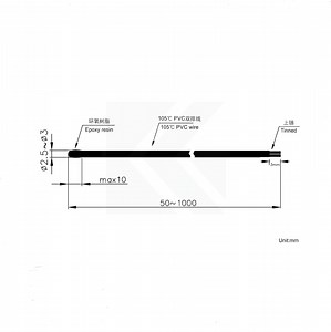 [Hot Item] Ntc Thermistor Mf52D 10K 1% 3435 Lithium Battery Protection Thermistor