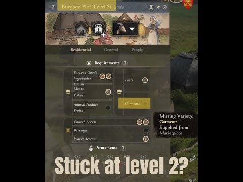 Stuck at Burgage Plot Level 2? The Garment Requirement Explained