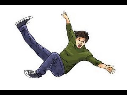 How to draw a person falling