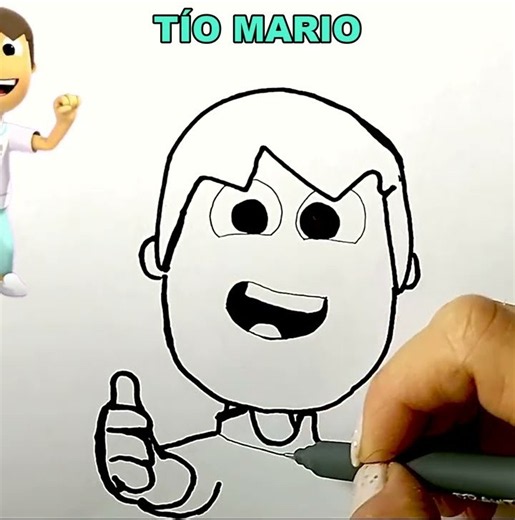 Dibujamos y Coloreamos al Tío Mario de Las Canciones del Zoo | Dibujos para niños