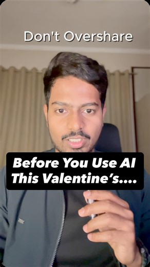 Sumit Paul · Backend · Tech & AI on Instagram: "Before you generate that cute message or surprise, don’t forget: 1. Don’t overshare personal info 2. Check data usage & training settings 3. Use temporary or incognito mode Many AI platforms store prompts for safety or improvements. Be creative, but stay data-conscious. Use AI. Stay smart. [ai privacy, data security, ai safety, prompt privacy, generative ai, digital awareness, cybersecurity basics, software engineering, valentines day, valentines d