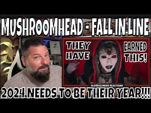 MUSHROOMHEAD - Fall In Line (Official Video) OLDSKULENERD REACTION |