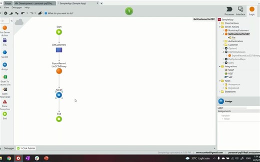 OutSystems快速入门之如何将数据对象导出为csv文件？
