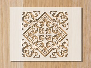Art Deco Tile Stencil: DIY Baking & Craft Stencil - Etsy Australia