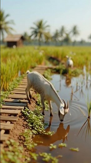 インドネシア田舎の静かな暮らし｜緑の田んぼとヤギのいる日常 🌾🐐