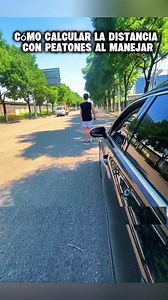 Trucos de manejo: Cómo calcular la distancia exacta entre tu auto y los peatones ​#drivingtips ​#carcontrol ​#drivinglessons ​#safedriving ​#beginnerdriver