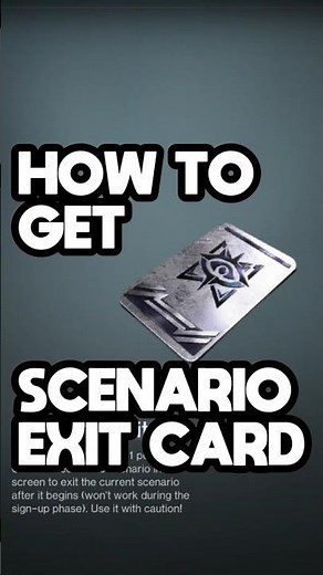 HOW TO GET A SCENARIO EXIT CARD IN ONCE HUMAN #oncehuman #oncehumantips #oncehumangame #gaming