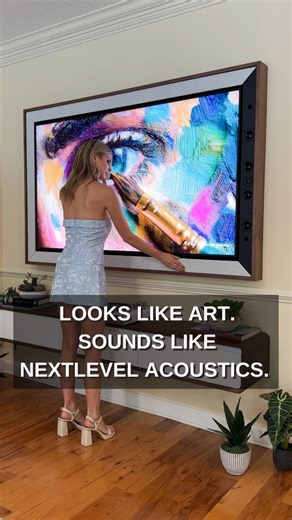 The Audio Art blurs the line between art and acoustics—delivering a design-forward audio solution that elevates both your space and your sound. 🎶 Audio Art by NextLevel Acoustics fuses high-end audio, statement décor, and entertainment—all in one stunning piece. In this family room installation, ATTYWON transformed the space by integrating the Audio Art system, turning functional technology into an elegant centerpiece. The featured artwork is by Moran Uliel (@moranismyname @dream_studioby), an 