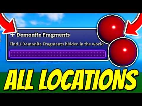 How To FIND ALL DEMONITE FRAGMENT LOCATIONS In Sailor Piece! Roblox