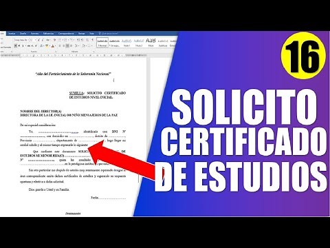 SOLICITUD CERTIFICADO DE ESTUDIOS EN WORD