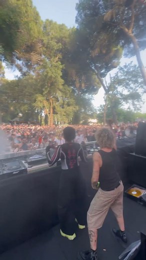 trommel on Instagram: "@tinicouldbeworse b2b @__anthea__ at @tiniandthegang & @limousine_dream @output.barcelona 🌿"