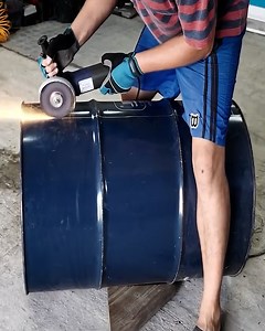 142K views · 480 reactions | Don't Throw Away a 200l Barrel DIY Workshop Storage | DIY & Crafts | Facebook