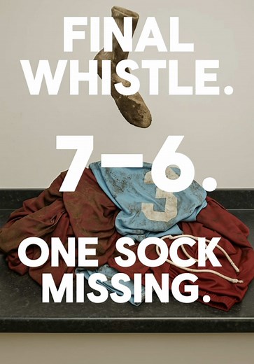 The final score was 7–6. But it’s what happened after the whistle that nobody saw… 👀 One sock. One confession. One legendary wash. 🧼 #TheKitDrop | #sockversestudios