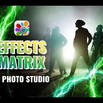 Matrix Effects in Photo Studio | Matrix Photo Overlays | How to Make the Matrix Effect