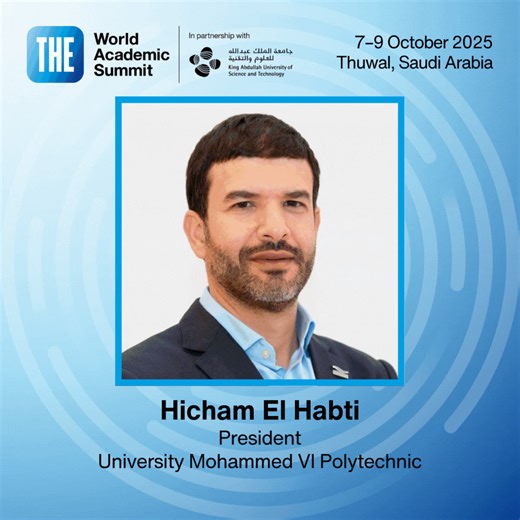 🎓 THE World Academic Summit | 7–9 October In partnership with KAUST, Thuwal, Saudi Arabia Be part of the definitive global forum for thought leadership in higher education. This year’s summit will feature influential university presidents, vice-chancellors, rectors and globally recognised scholars sharing bold ideas and strategic insights that are shaping the future of academia, research, and innovation. 👤 See below the visionary speakers leading these critical conversations. 🎟️ Book your sup