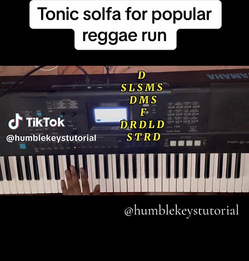 Learn Tonic Solfa for Reggae Bass Run | Piano Tutorial