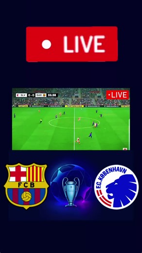 Barcelona vs Copenhagen Live Watch this epic Champions League clash live tonight! Don’t miss Barça in action ⚽ #FCBarcelona #Copenhagen #UCL #LiveMatch #FootballLive #ChampionsLeague #Soccer #FYP