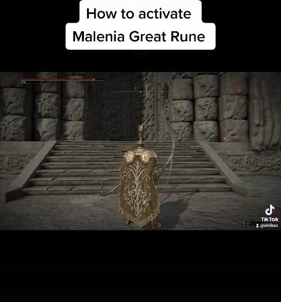 Elden Ring, how to activate Malenia's Great Rune. #eldenring #gaming #fyp #videogames #ps5 #xbox