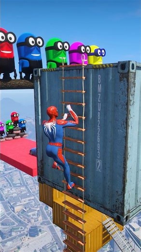 GTA 5 Epic Water Ragdolls Spiderman Jump/Fails Ep 7 #shorts