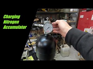 Charging Nitrogen Accumulator for a Cat 725 730 735 740 Braking System.