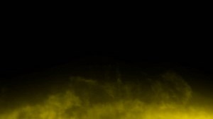 Animated glowing yellow smoke or gas slowly rising against transparent background 2 in 4k. Alpha channel embedded with 4k PNG file.
