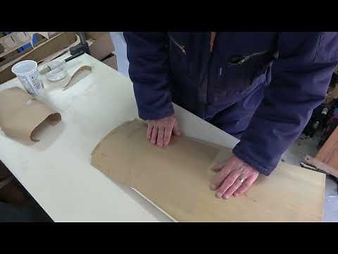 Covering model aircraft with brown paper