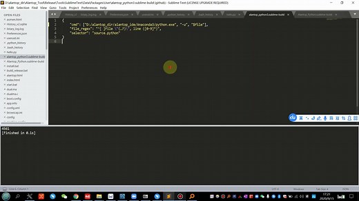 sublime text 3 配置python开发运行环境
