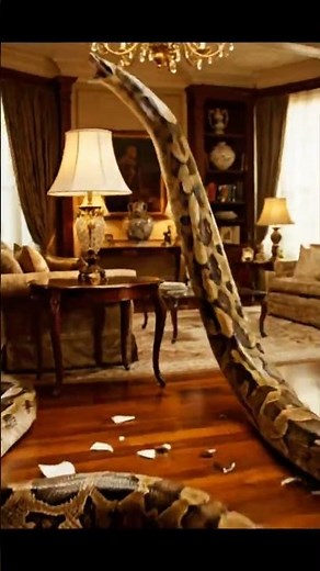 When a Giant Python Enters Your Home…