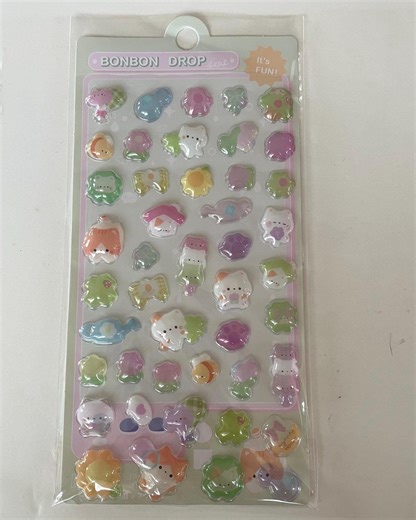 3D Sticker Sheet | Bon Bon Bundle - Etsy