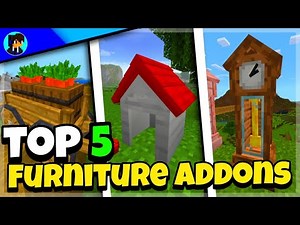 5 FREE FURNITURE ADDONS for Minecraft! (2024)