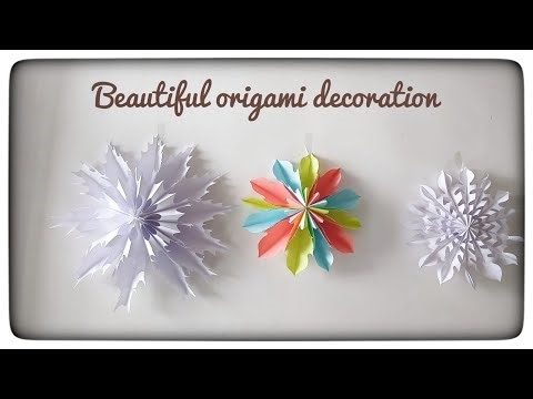✨DIY Paper Origami Hanging Decoration | Easy & Beautiful .