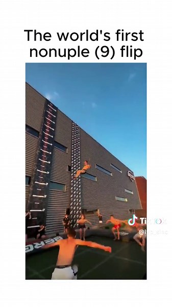 The World's First Nonuple (9) Flip! Be amazed. Incredible.