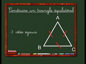 Construire un triangle équilatéral
