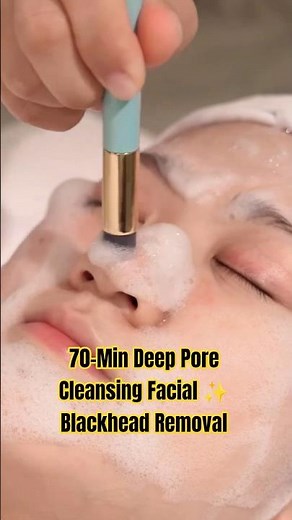 70-Min Deep Pore Cleansing Facial ✨ Blackhead Removal + Glass Skin Glow #blackheadremoval #new