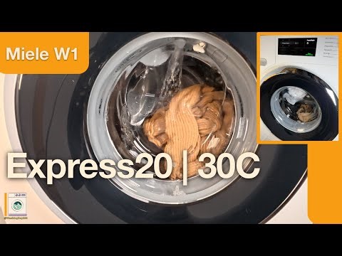 Miele W1 - WWE360 | Express cycle - washing, rinse and spin in 20 Minutes.