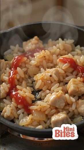 How to Make Omurice | Viral Japanese Omelette Rice Recipe #omurice #miniaturecooking #cookingreel