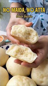 100% Sooji se bane Steamed Bao Buns... #recipe #cooking