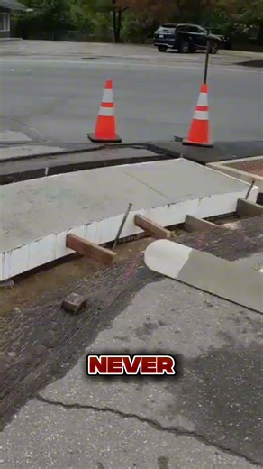 Pavement to rumble strip, and back to pavement. Precision grading in progress. #shorts