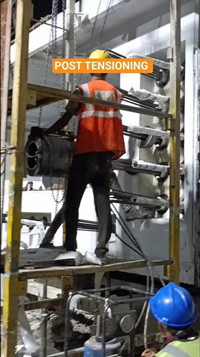 Post Tensioning Concrete | Psc Girder Stressing |
