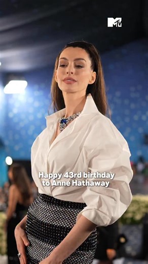 Happy 43rd birthday to the iconic and always flawless Anne Hathaway 🎊 #annehathaway #mtvceleb | MTV UK