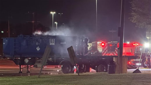 Flying J truck stop evacuated late Thursday night after trailer loaded with sulfur and carbon mix begins smoking