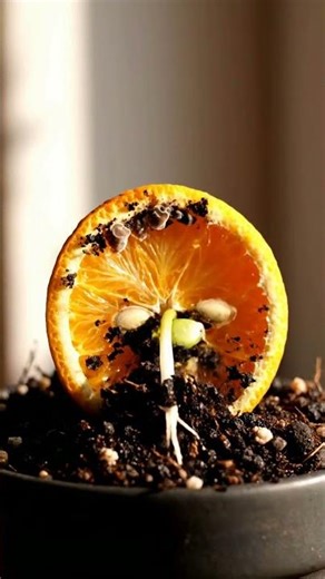 Orange Slice to Seedling Time Lapse – 65 Days
