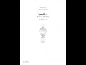 Speechless (from Aladdin) for Concert Band