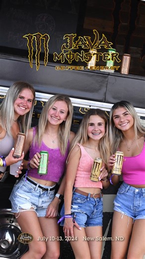 Monster Java!! Full Can Sampling in Frontier VIllage all Weekend Long! | ND Country Fest