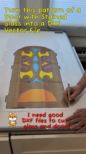 Doors, windows, counter, aeronautic parts and other large scenes patterns can be especially challenging to CNC cut. Creating accurate DXF files through tracing provides a fast way to create vector files ready to load into CNC, CAD, or other software. Place the part of the pattern on the tracing table, trace outline and interior shapes with the pen stylus or crosshair cursor save the vector file as DXF, SVG, or PDF, load into your CNC, CAD, graphic design or other software. #Fabrication #LaserCut